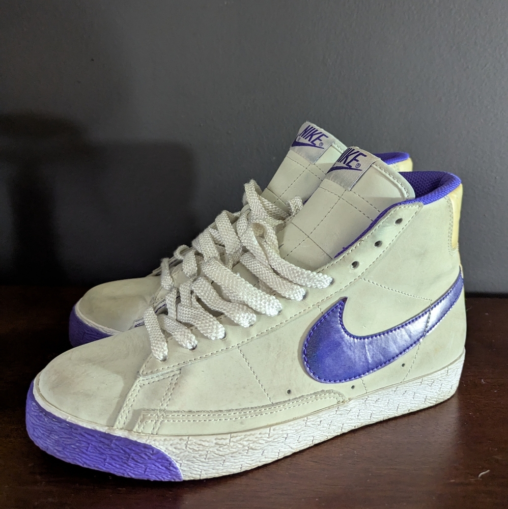 NIKE Blazer Mid Jet Stream Purple Sneaker Shoes